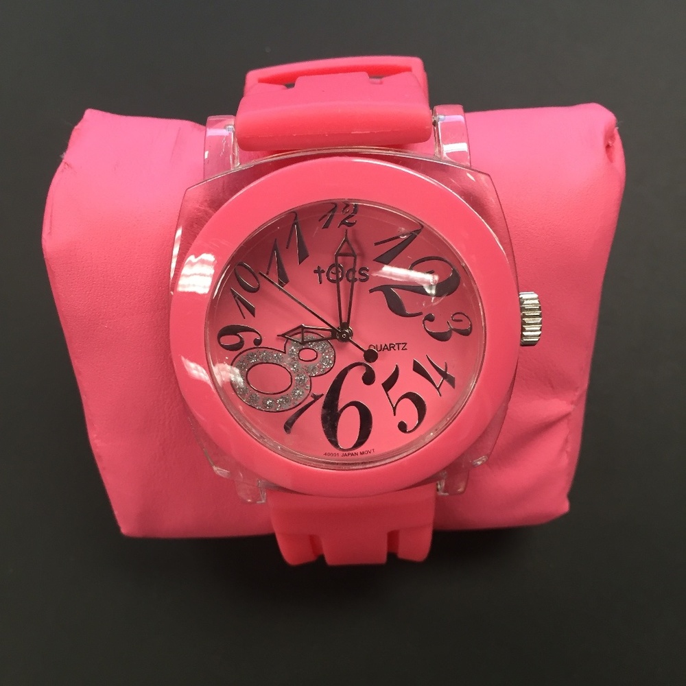Tocs Pink 40001 Analog Round Watch Water Resistant 3ATM